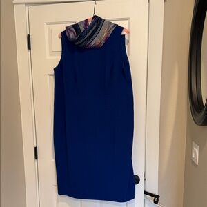 Nipon Boutique Elegant Blue Midi Dress